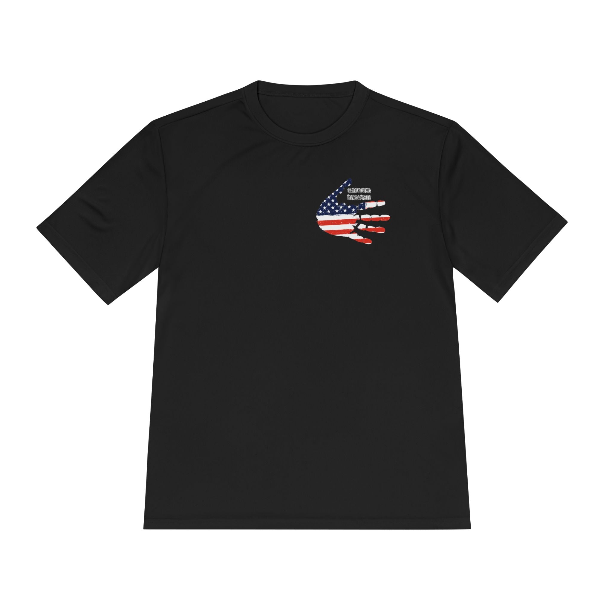 American Flag Hand Tee — Patriotic Moisture‑Wicking Shirt