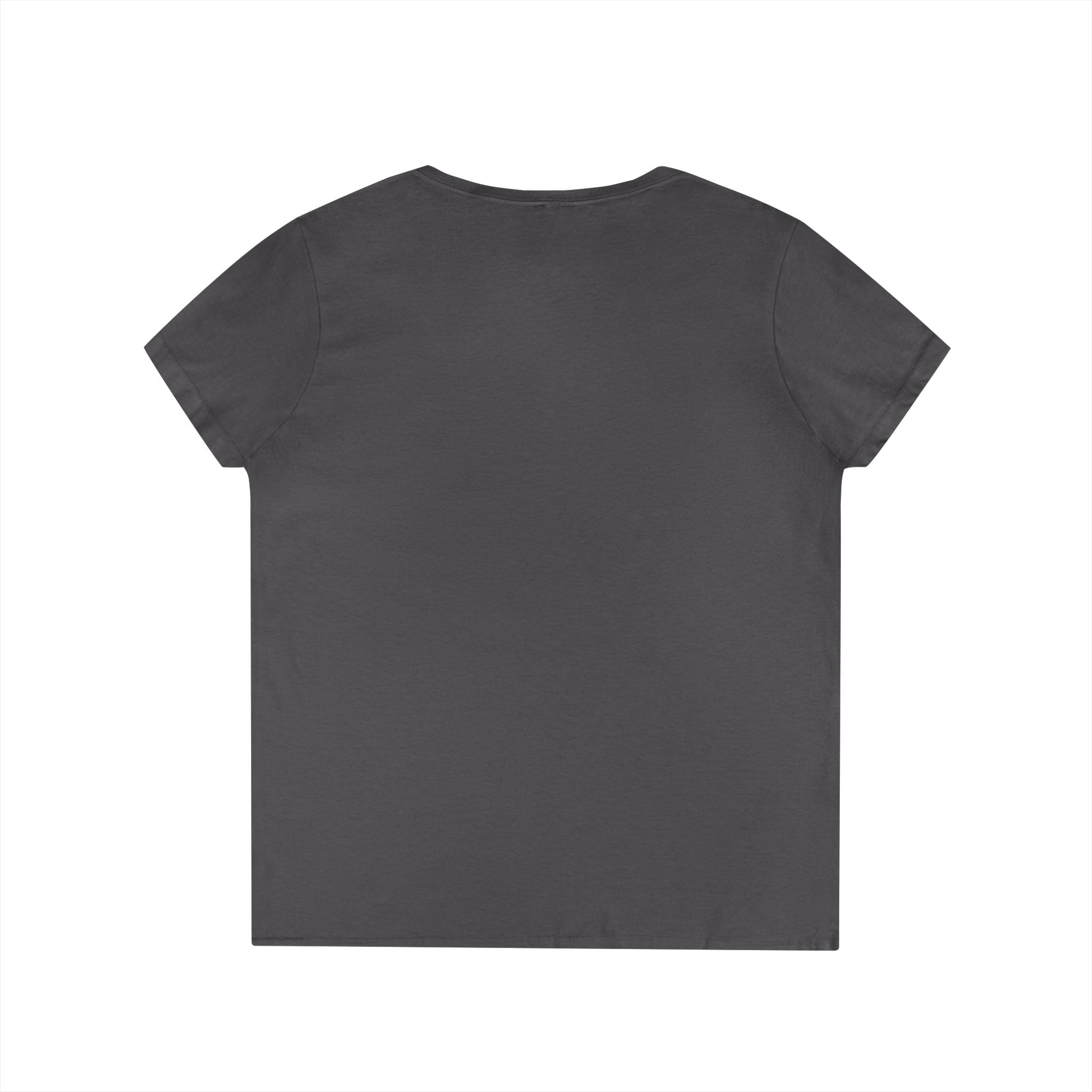Women's V-Neck Tee - Small American Flag Hand Graphic, Patriotic Fourth of July Shirt