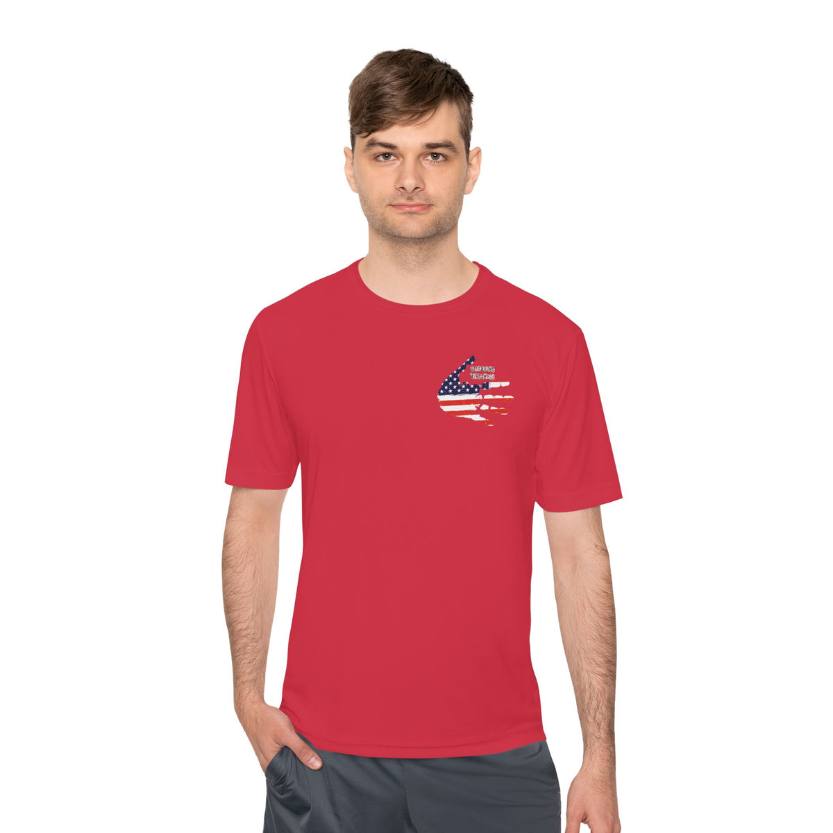 Patriotic Flag Tee — Oathbound Mercantile American Flag Moisture-Wicking Shirt