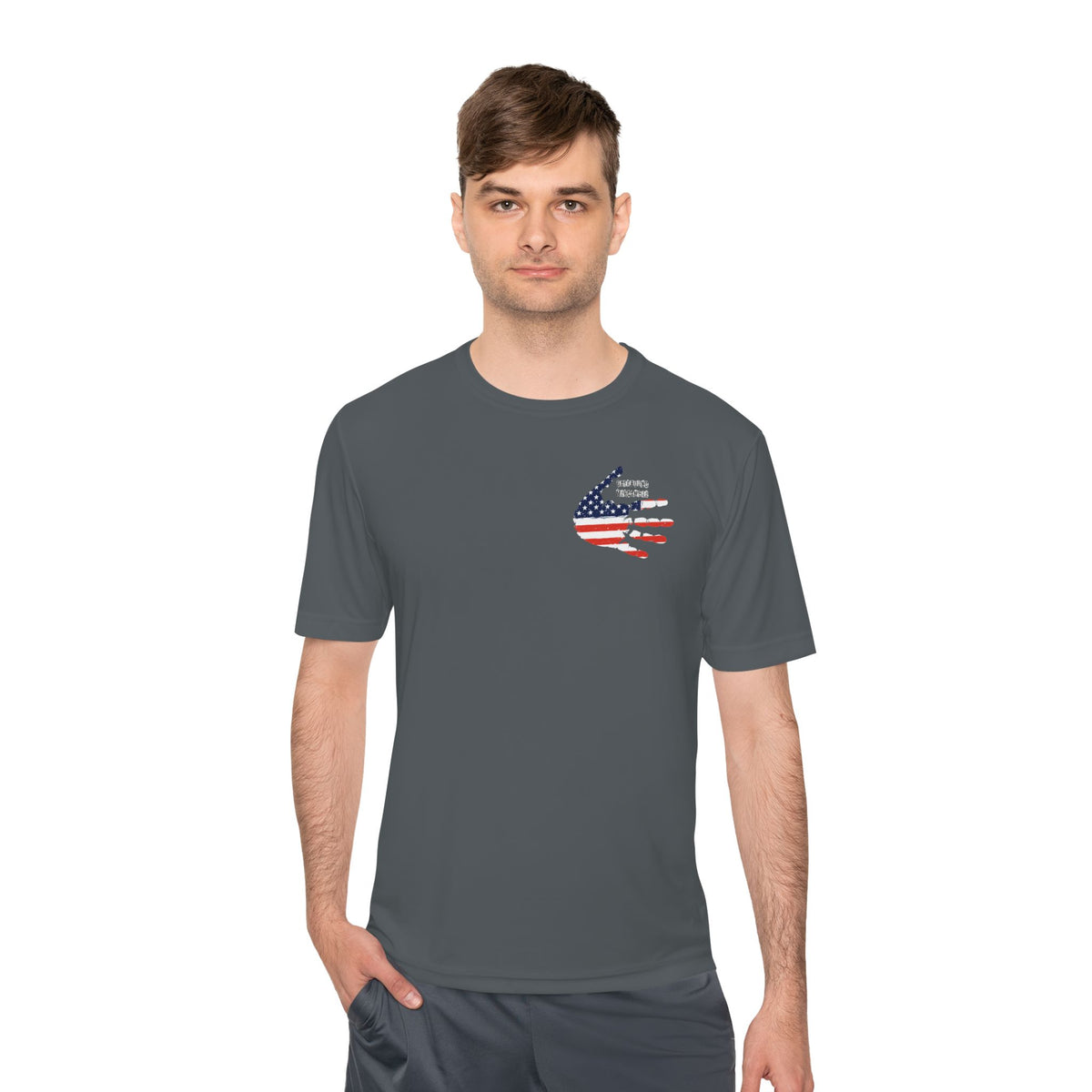 Patriotic Flag Tee — Oathbound Mercantile American Flag Moisture-Wicking Shirt