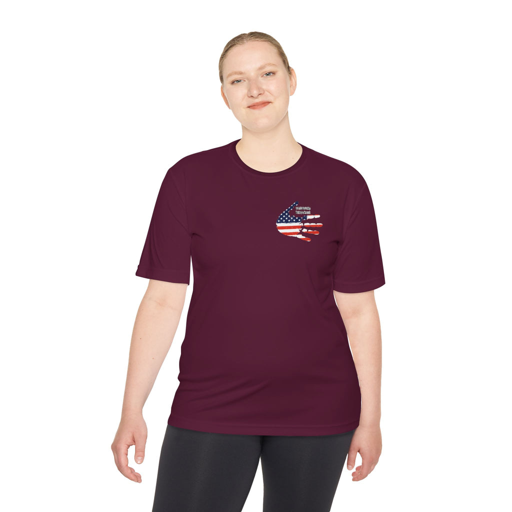 Patriotic Flag Tee — Oathbound Mercantile American Flag Moisture-Wicking Shirt