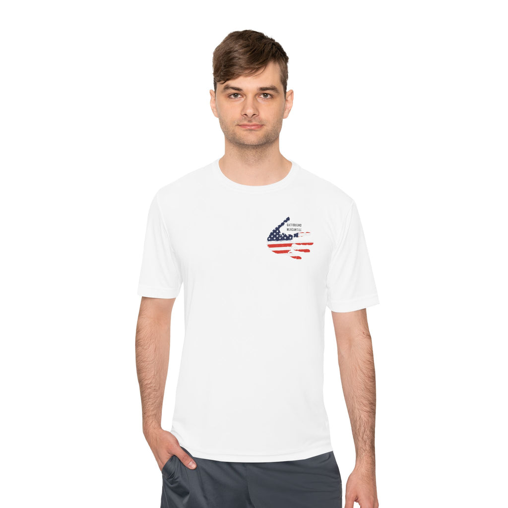 Patriotic Flag Tee — Oathbound Mercantile American Flag Moisture-Wicking Shirt