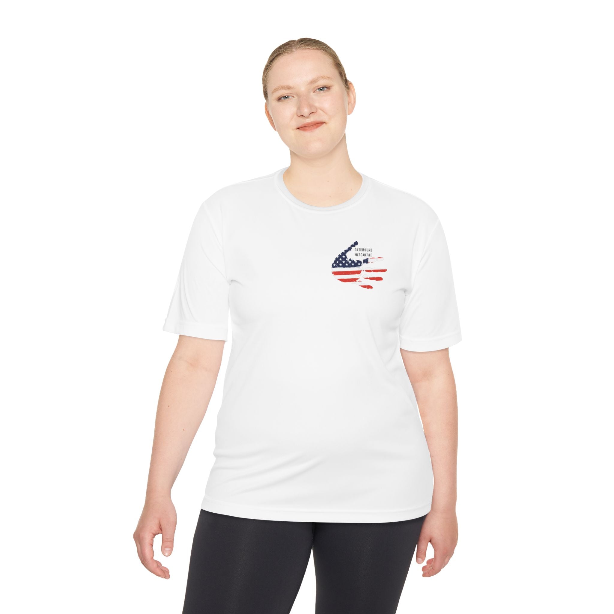 Patriotic Flag Tee — Oathbound Mercantile American Flag Moisture-Wicking Shirt