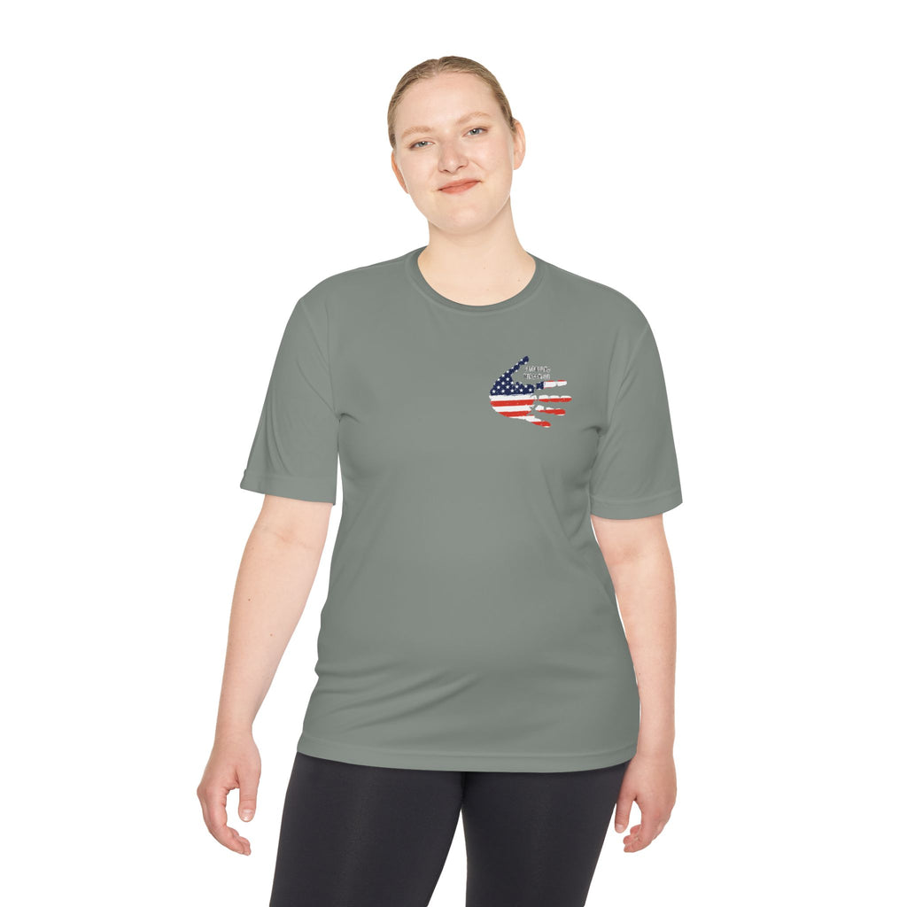 Patriotic Flag Tee — Oathbound Mercantile American Flag Moisture-Wicking Shirt