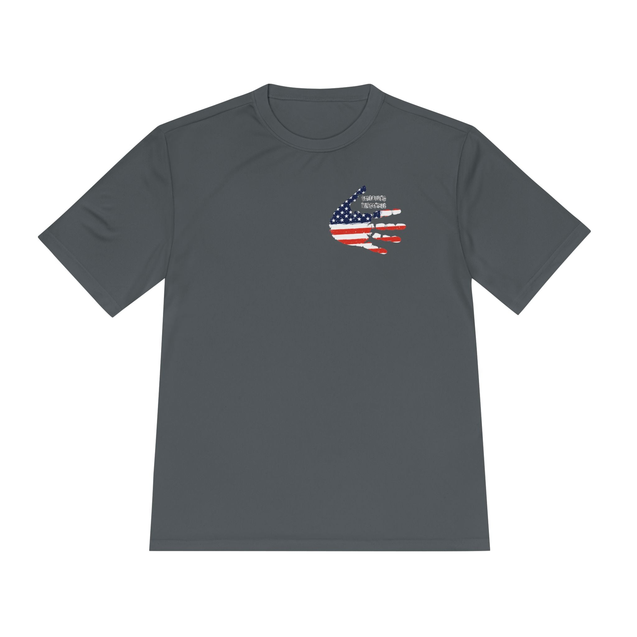 American Flag Hand Tee — Patriotic Moisture‑Wicking Shirt