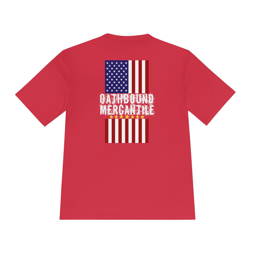 Patriotic Flag Tee — Oathbound Mercantile American Flag Moisture-Wicking Shirt