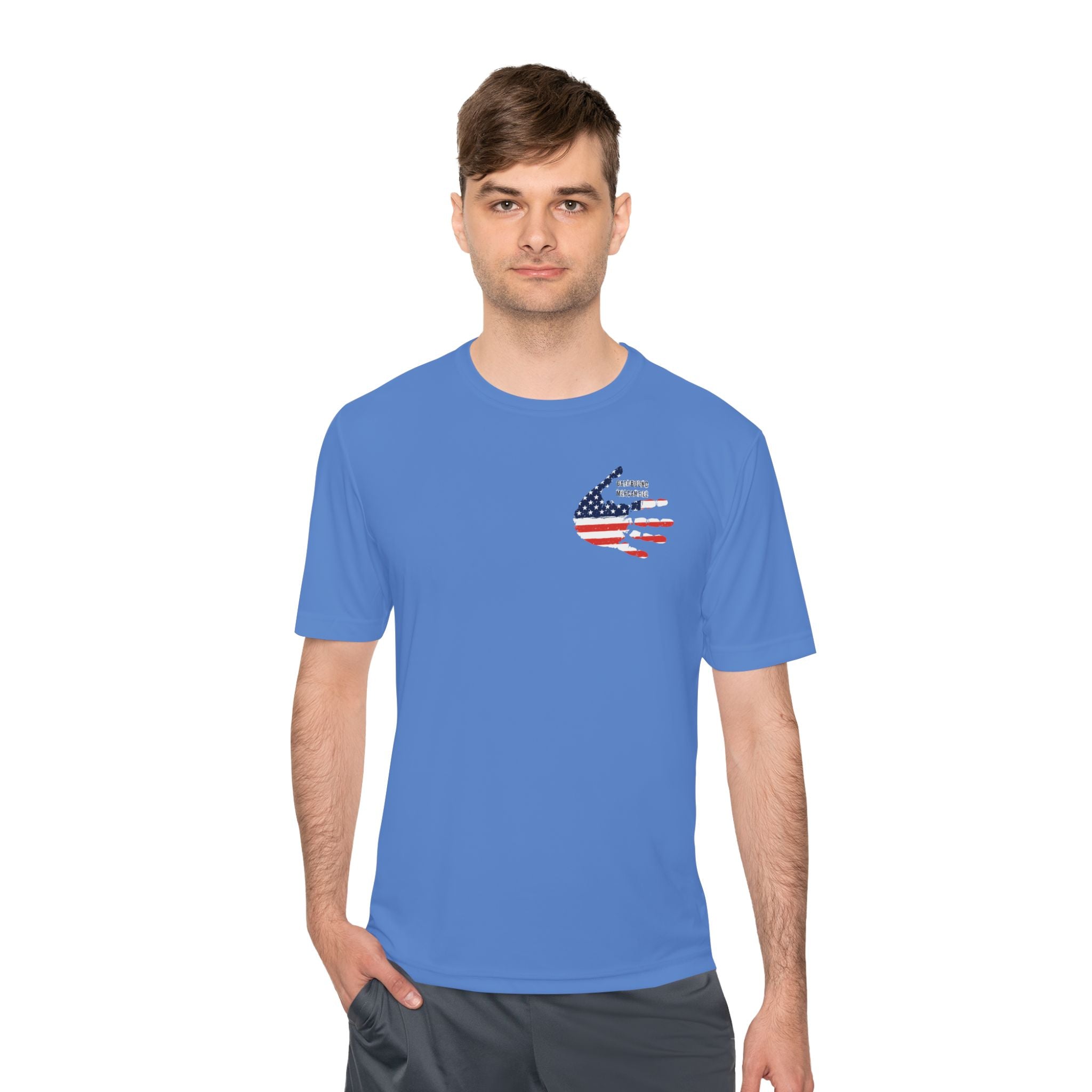 Patriotic Flag Tee — Oathbound Mercantile American Flag Moisture-Wicking Shirt