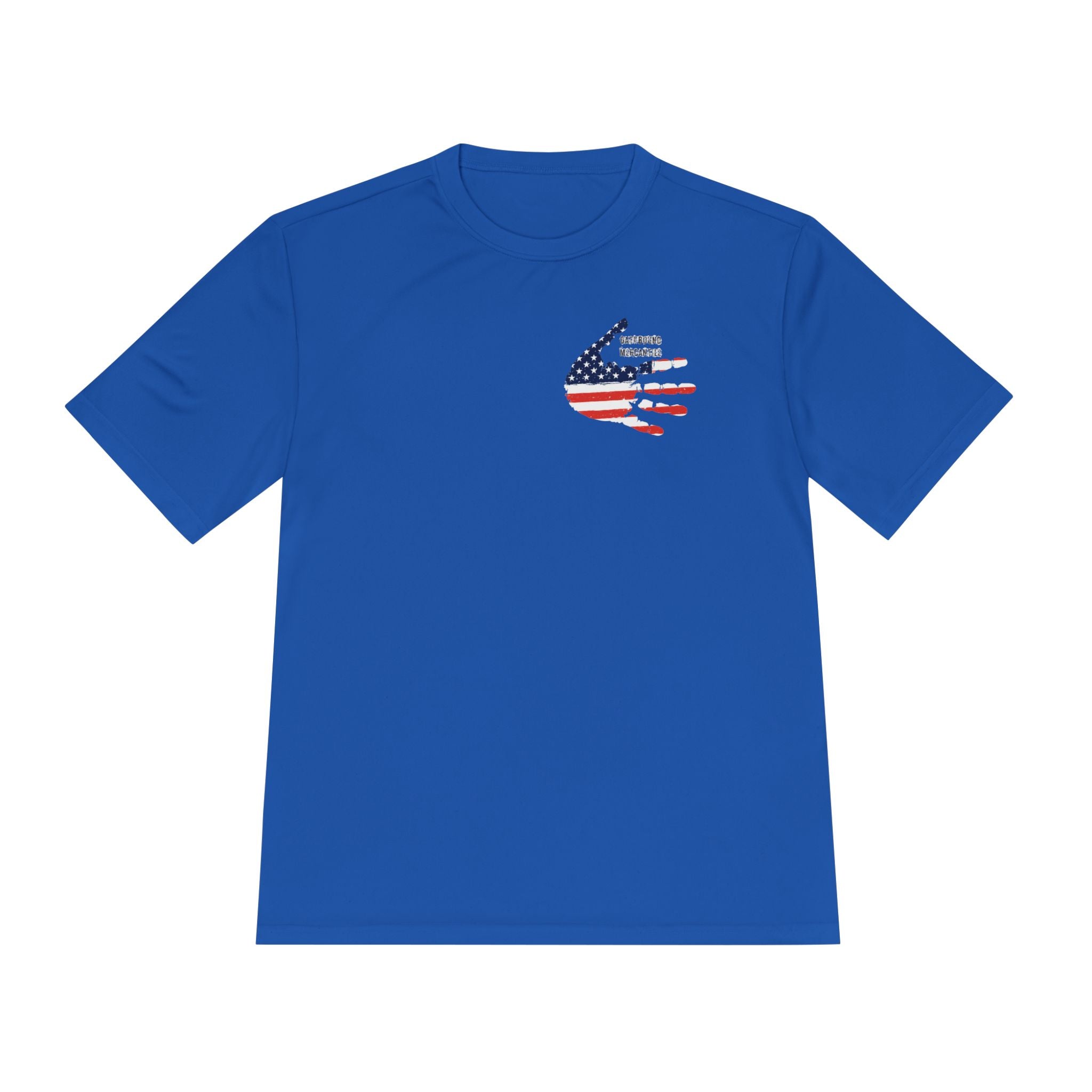 American Flag Hand Tee — Patriotic Moisture‑Wicking Shirt