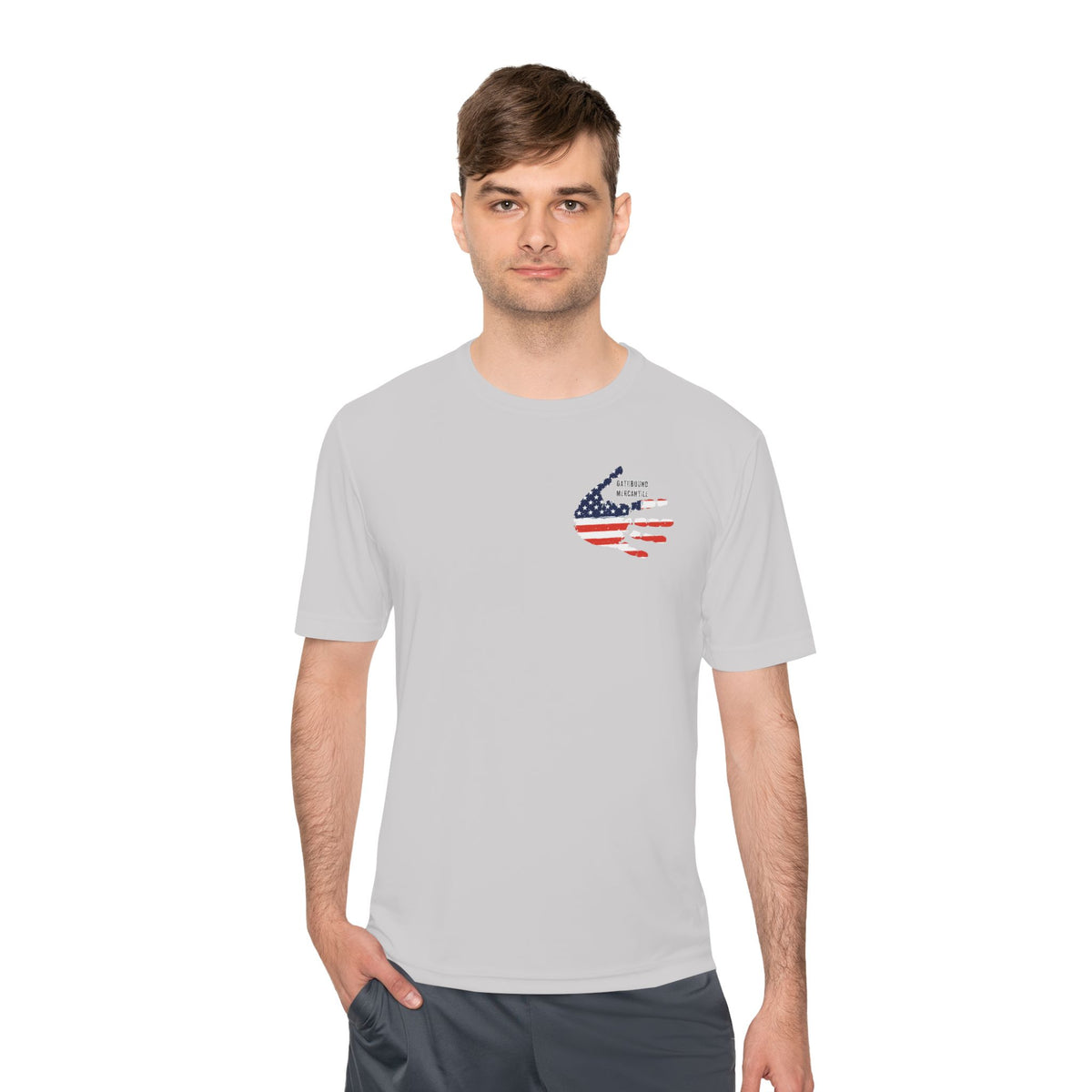 Patriotic Flag Tee — Oathbound Mercantile American Flag Moisture-Wicking Shirt