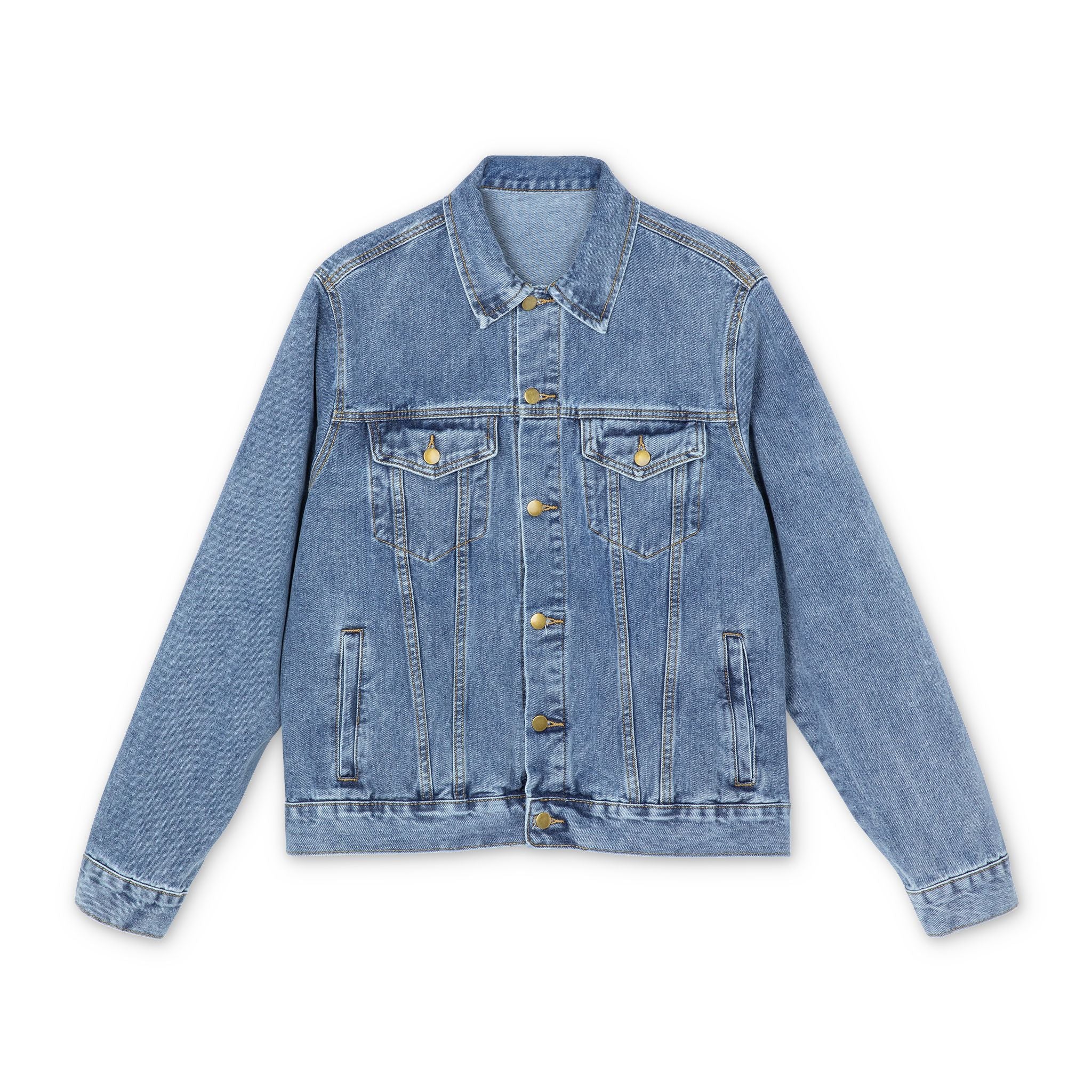Denim Jacket — Oathbound Mercantile American Flag Backprint