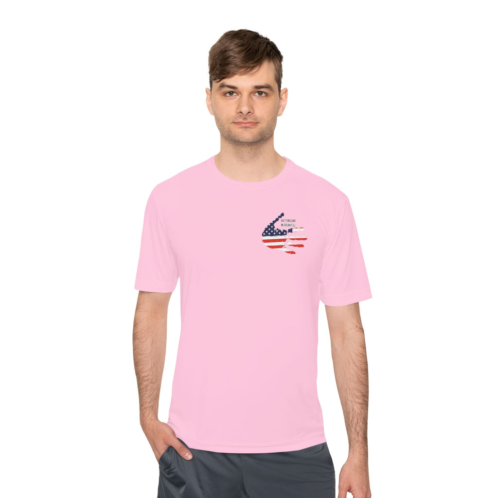 Patriotic Flag Tee — Oathbound Mercantile American Flag Moisture-Wicking Shirt