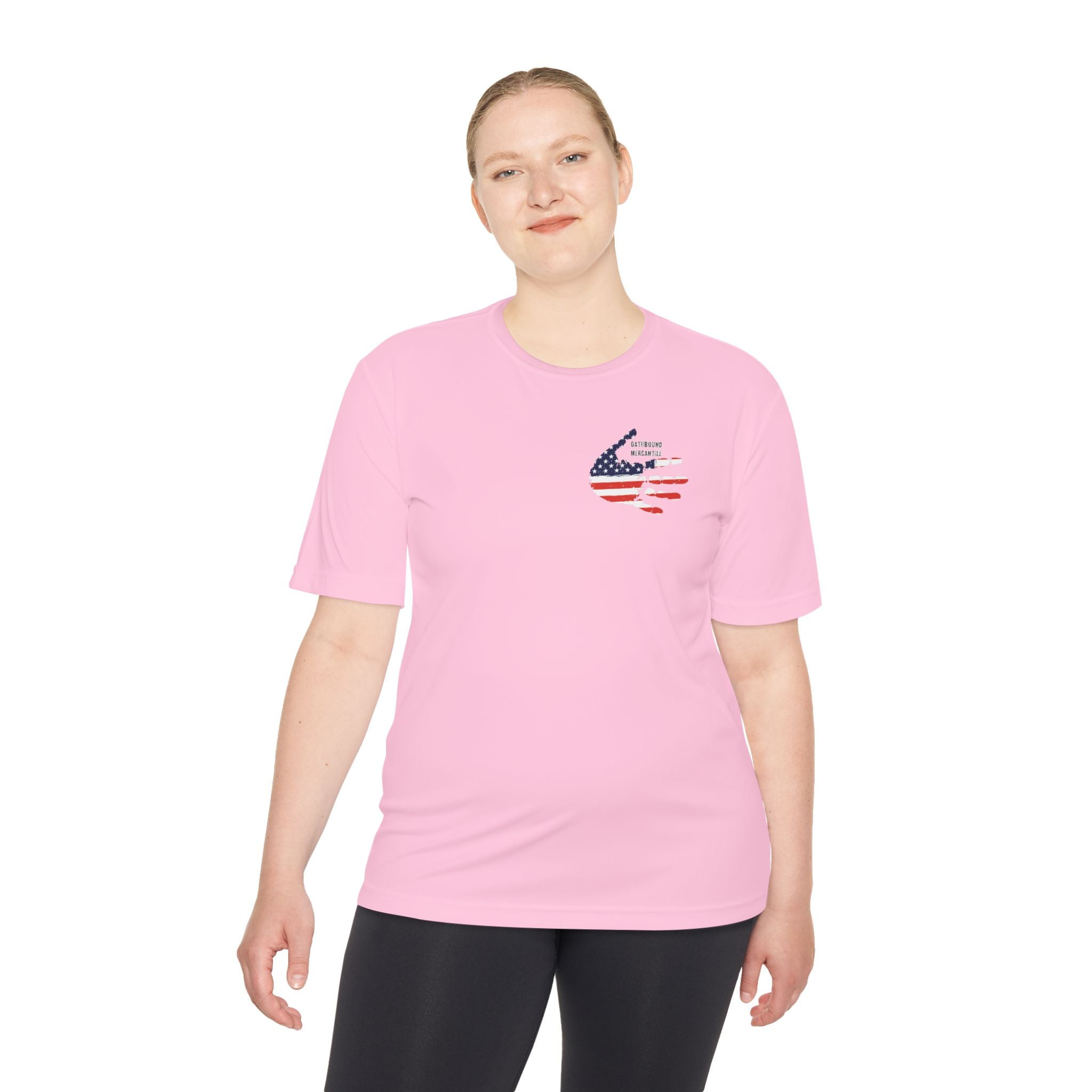 Patriotic Flag Tee — Oathbound Mercantile American Flag Moisture-Wicking Shirt