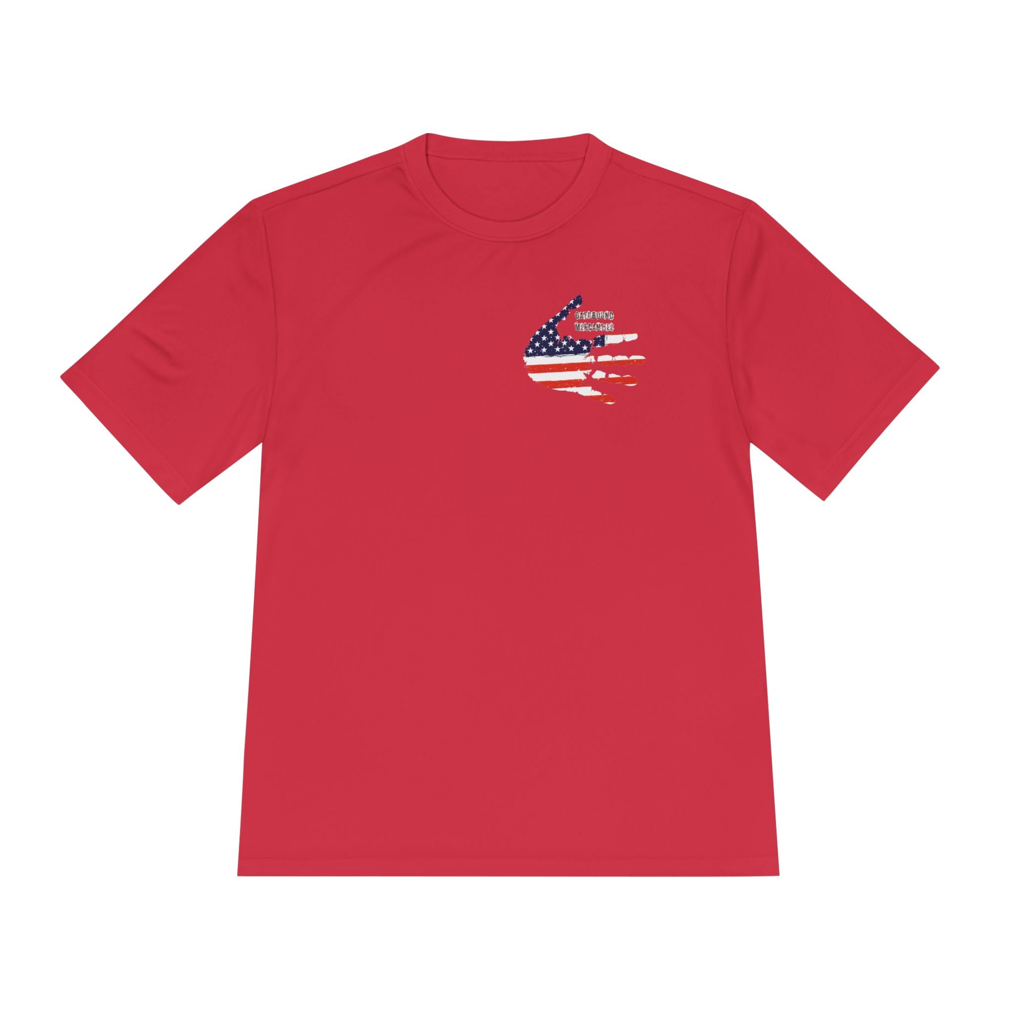 American Flag Hand Tee — Patriotic Moisture‑Wicking Shirt