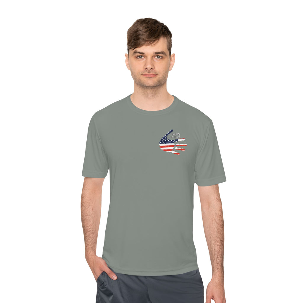 Patriotic Flag Tee — Oathbound Mercantile American Flag Moisture-Wicking Shirt