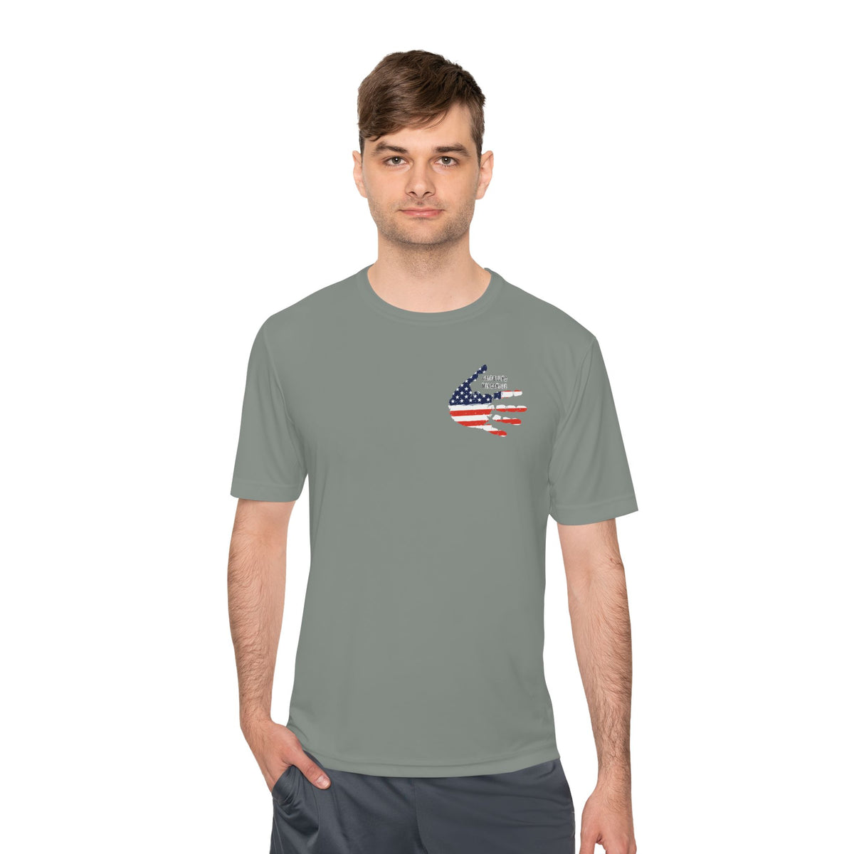 Patriotic Flag Tee — Oathbound Mercantile American Flag Moisture-Wicking Shirt