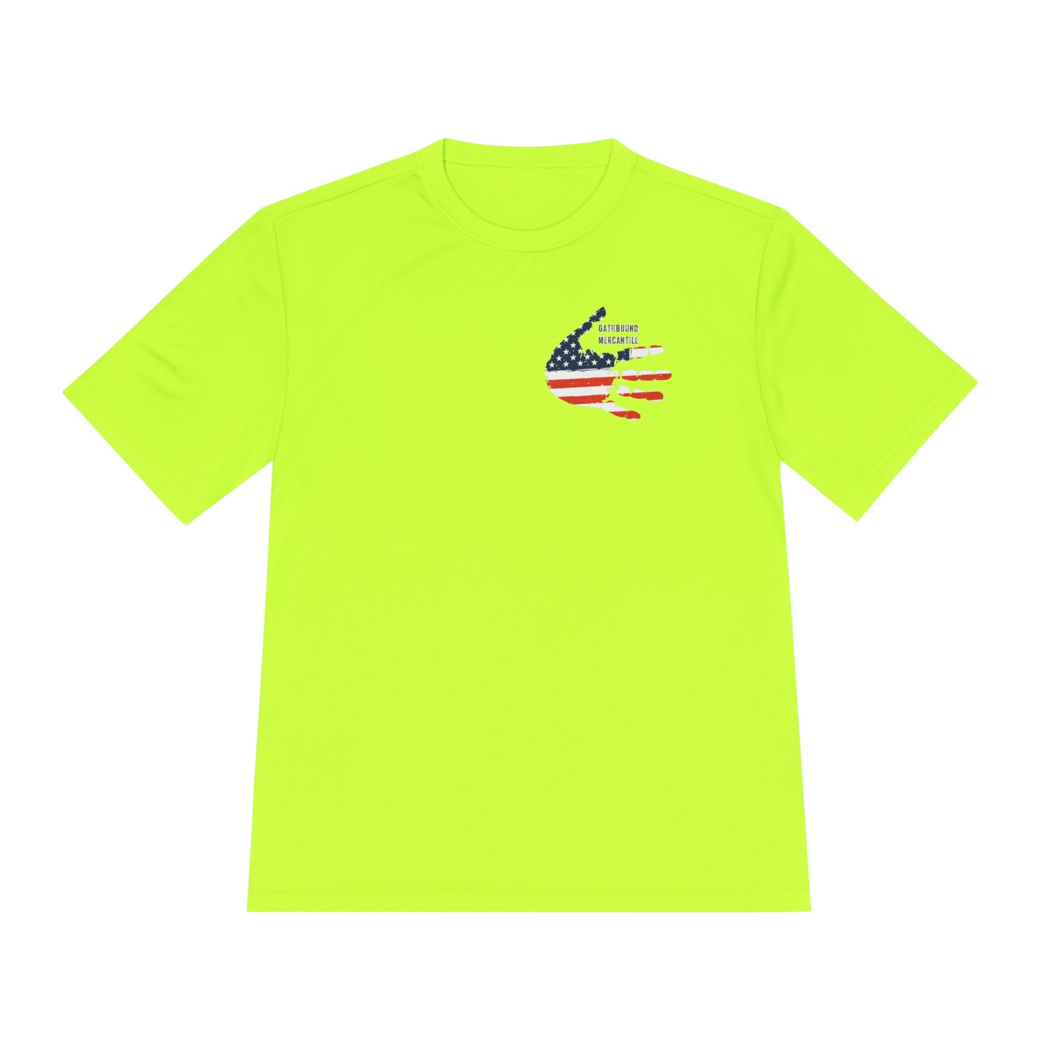 American Flag Hand Tee — Patriotic Moisture‑Wicking Shirt