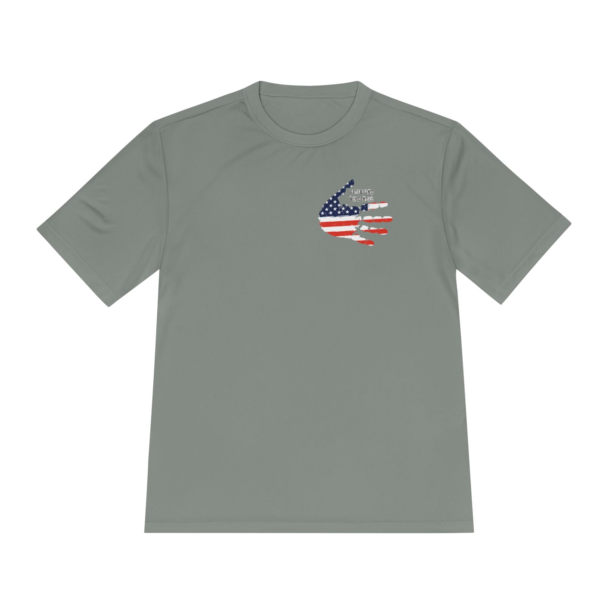 American Flag Hand Tee — Patriotic Moisture‑Wicking Shirt