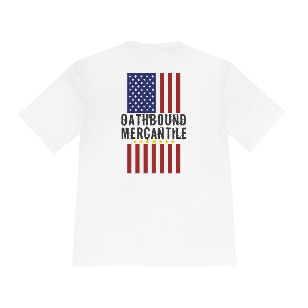 Patriotic Flag Tee — Oathbound Mercantile American Flag Moisture-Wicking Shirt