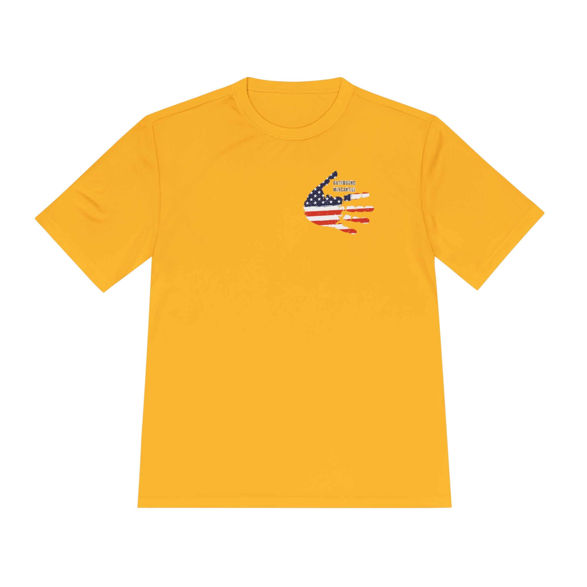 American Flag Hand Tee — Patriotic Moisture‑Wicking Shirt