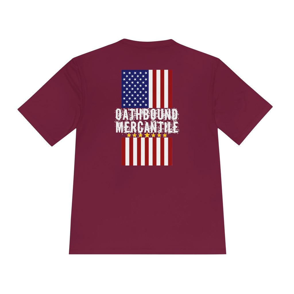 Patriotic Flag Tee — Oathbound Mercantile American Flag Moisture-Wicking Shirt
