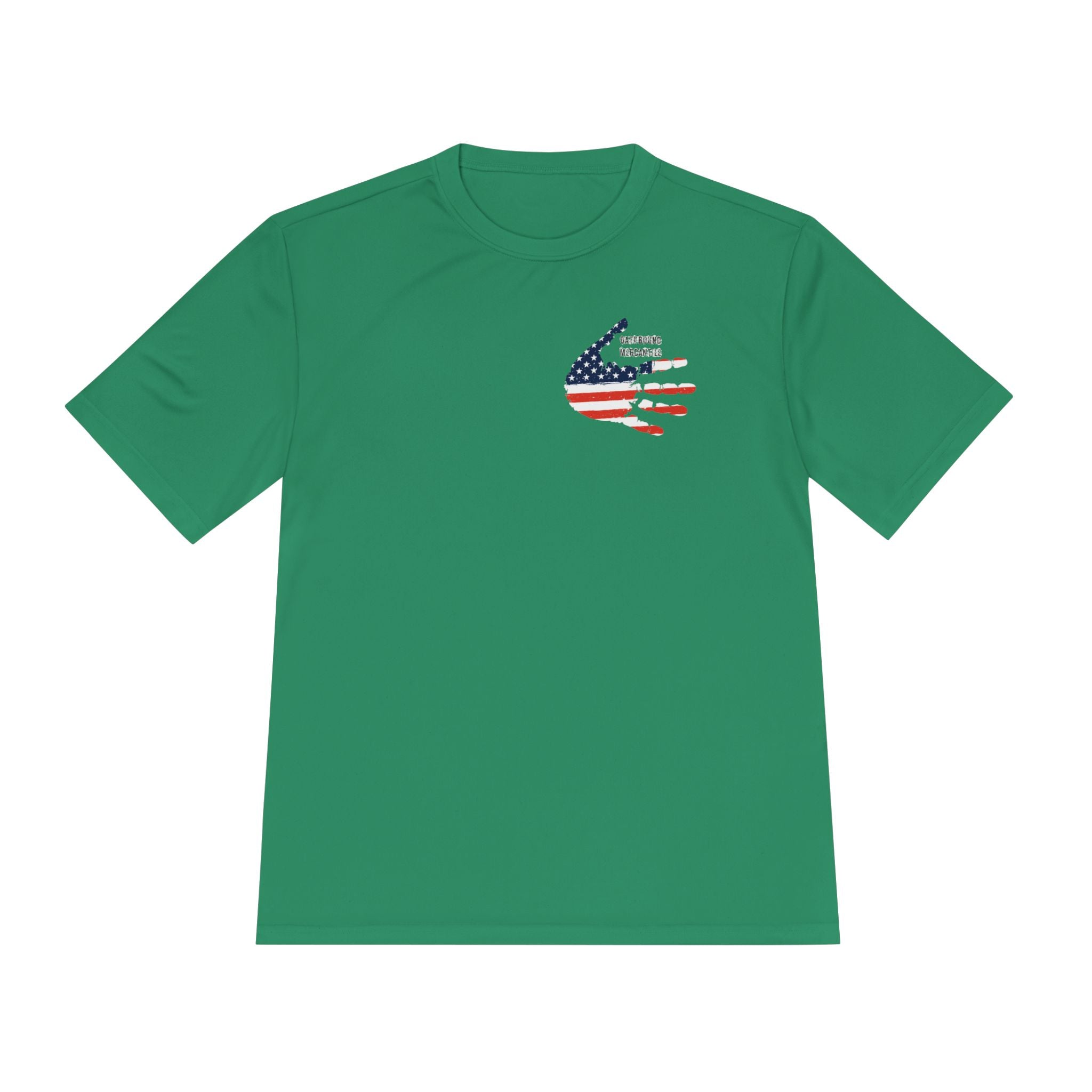 American Flag Hand Tee — Patriotic Moisture‑Wicking Shirt