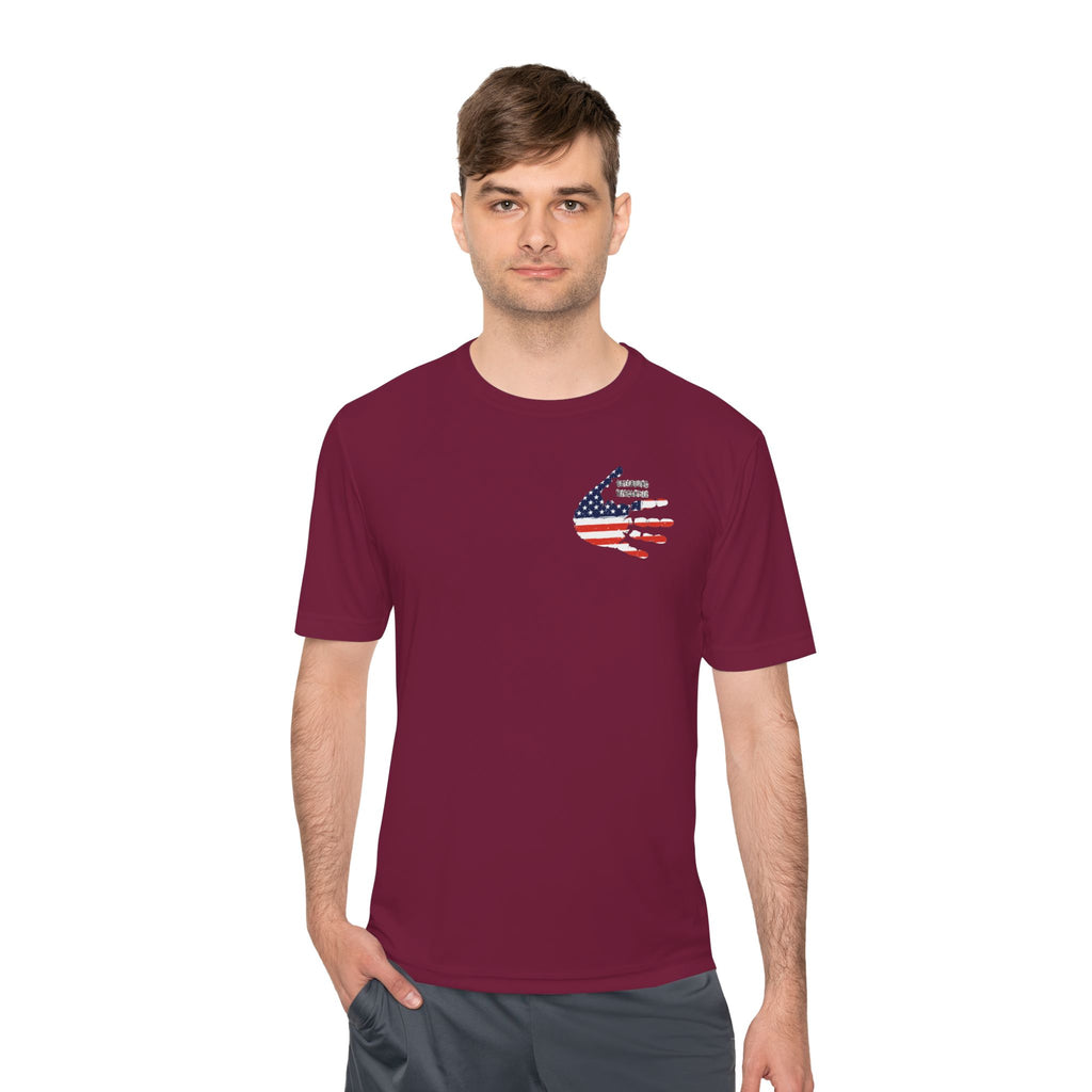 Patriotic Flag Tee — Oathbound Mercantile American Flag Moisture-Wicking Shirt
